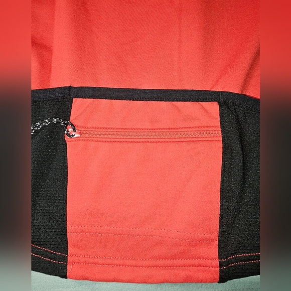 Brooks Women's Medium Athletic Vapor-Dry Red 1/4 Zip Pullover Long Sleeve Shirt - Picture 6 of 13